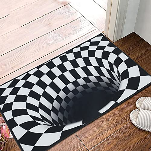 MAVURA Vortex 3D Illusion Fußmatte Türmatte Schmutzfangmatte Teppich optische Täuschung Bodenmatte Außen Innen waschbar rutschfest 60x40cm