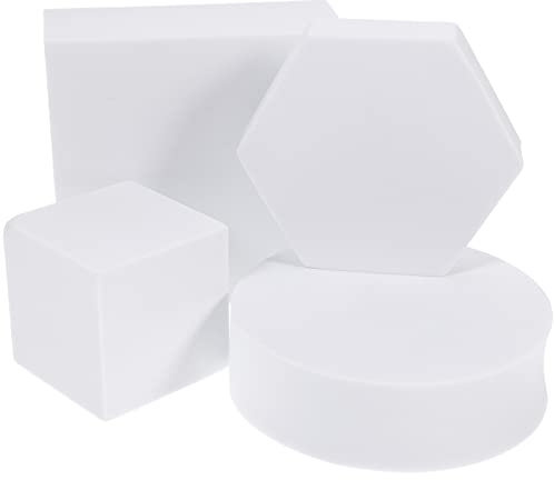 Theaque 4pcs cubo geometrico foto puntelli schiuma fotografia sfondo puntelli per gioielli cosmetici