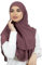 LAMISHIJAB® Hijab Slip Hijab Khimar Effekt 2 Schleier zum Binden ohne Nadeln für Frauen Musumane Segeln HE600, himbeere, One size