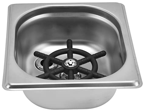 EVGATSAUTO Lave-Tasse Automatique, Nettoyeur de Verre en Acier Inoxydable, Lave-Tasse Automatique pour Bar, Pub, Restaurant, café, Hôtel (Argent)