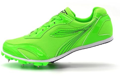 Zapatos con clavos para atletismo,Zapatos con Clavos Campo,Zapatillas de correr con clavos,Unisex Spikes Atletismo para Pista,Transpirable Antideslizante,Para Running,salto largo,Training