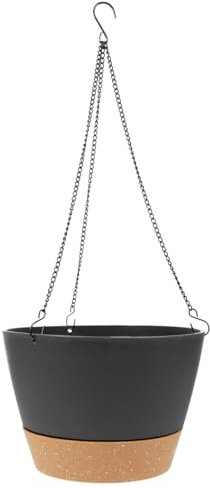 PRETYZOOM Fioriera Da Appendere Muro in Plastica Nera Per Balcone Vaso Per Piantagione Di Chlorophytum