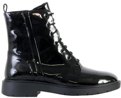 Geox D Spherica Ec1 A, Stivale alla Caviglia Donna, Nero, 42 EU