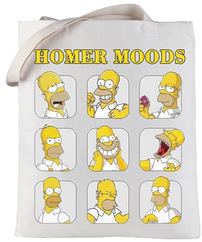 LEVLO Lustige Homer Jay Tote Bag Homer Fans Geschenk Homer Moods Umhängetasche Homer Family Merch, Homer Moods Tragetasche, Medium, Tragetasche