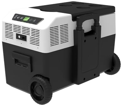MNCXMOBA Frigorifero Auto, Frigorifero con Compressore Congelatore 12v/24v Frigorifero Portatile per Auto, Camper, Camion, Furgone, Barca per Campeggio, Viaggi, Pesca All'Aperto,40L