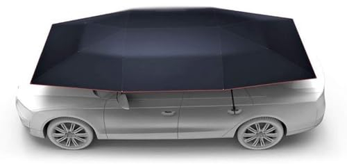 GLJTUO Carport Automatisches Auto-Zelt, Sonnenschutz, Überdachung, Zusammenklappbar, Tragbar, Auto-Regenschirm Mit Fernbedienung, 450 cm