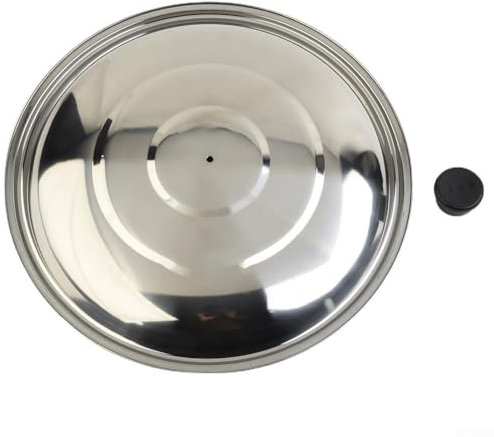 Tapas de acero inoxidable, adecuadas para diferentes tamaños de ollas y sartenes, aptas para lavavajillas, tapa de vidrio para diferentes tamaños (32 cm) (36 cm)