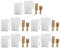 Haofy Power Plug Socket, Pure Copper Insert, T Type 2 Pin Power Plug Car Radio Cable Connectors Set