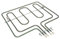 RESISTENZA FORNO SUPERIOR 800W 1750W COMPATIBILE CON REX ZA NUSSI 4055031258 OM 3570355010 RS 29
