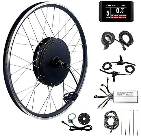 48V 1000W 1500W Electric Bicycle Kit - Front Wheel E-Bike Conversion Kit for 20” 24” 26” 27.5” 28” 29” 700c Road Bike - Cycling Hub Motor with Intelligent Controller
