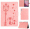 Rosbtib Coque pour Lenovo Tab M9 2023 9 Pouces Modèle TB310FU Housse en Similicuir avec Support, Un Couple de Chats Amoureux sous Le lampadaire Imprime, pour Lenovo Tab M9, Rose