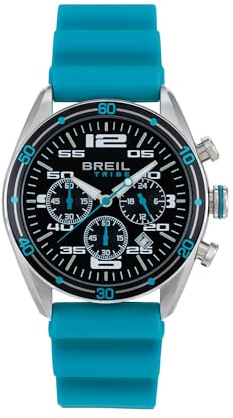 Breil Orologio Uomo, Bracciale in Silicone, Cassa 43 cm | Collezione SCORE, Movimento Quarzo Analogico, Resistente all'acqua 50 metri, Idee regalo Uomo
