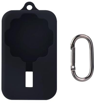 Gosknor Ladegerät Schutzhülle für Oura Ring Gen 4, Ladegerät Schutzhülle Silikon mit Silbernem Schlüsselanhänger Ladegerät-Organizer zum Schutz vor Abnutzung und Kratzern