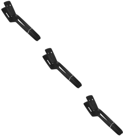UPKOCH 3 Pièces Clip pour spatule à friture clips alimentaires pinces alimentaires ustensile de cuisine outil cuisine pince à spatule pour pelle en silicone Gel de silice Black