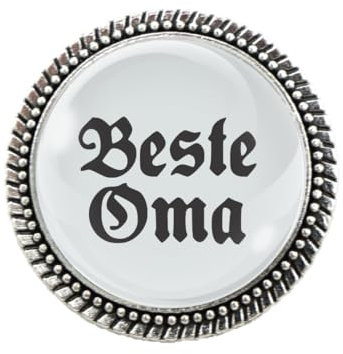 Gaudi-Brosche Beste Oma von Woidladinger in Silber oder Bronze (Bronze)