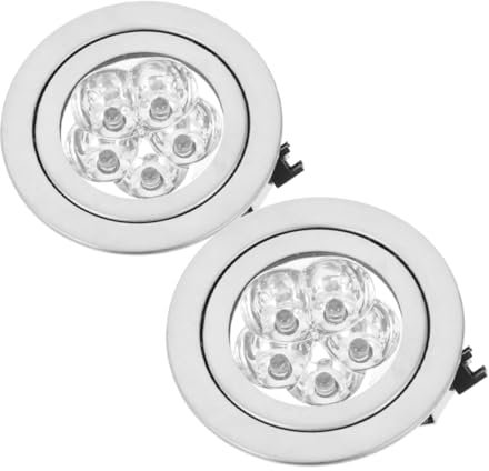 DIYEAH 2pezzi Lampadine Led Bianco Freddo Di Ricambio Per Ventola Cucina Illuminazione Per Cucina e Elettrodomestici Facile Sostituzione Design Rotondo