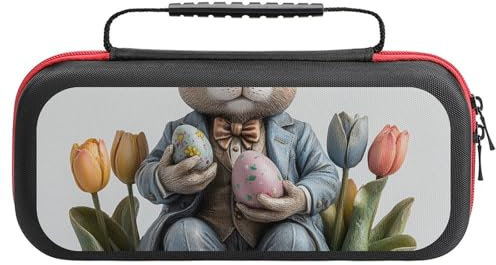 Nintendo Switch 2 Easter Tragetasche​ | All-in-One ​Koffer Für Nintendo Switch​ Mit ​OLED Schutz​ & Platz Für 20 ​Spiele​ | Stoßfeste ​Switch Schutzhülle​ Mit Reißverschlussfach Für ​Controller, ​Kons