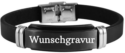 AKANX Lederarmband Herren mit Gravur, Echtlederarmband, personalisierte Geschenke, Geschenk für Männer, Armbänder, Edelstahlgravurplatte, Jahrestaggeschenk für Ihn