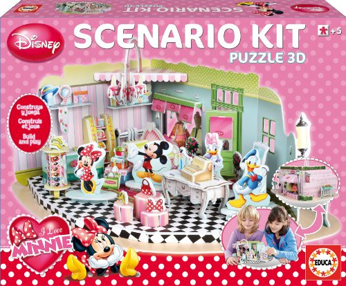 Educa Disney 3d Scenario Puzzle Kit - Minnie Mouse Boutique