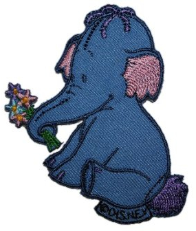 alles-meine.de GmbH Heffalump 6,5 cm * 7,3 cm Aufnäher Applikation Bügelbild Patch Pooh The Bär