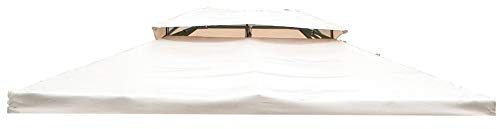 Giardini del Re 57373 Telo di Ricambio per Gazebo Sahara, 300 x 400 x 10 cm, Ecru