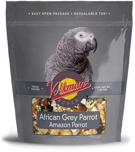 Volkman Avian Science African Grey Bird Food 4lb