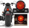 KATUR Luz de freno redonda para motocicleta, para Harley, Bobber o Chopper Custom