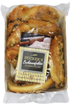 Gebäck Ostfriesentaler, Blätterteiggebäck mit Marzipan & Rumrosinen (1 x 250g)