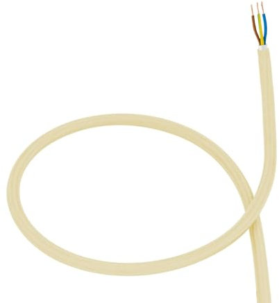 LEDKIA LIGHTING Câble Électrique Textile Jaune 5 m