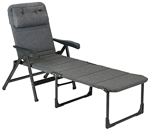 Crespo Liege Hoch mit Armlehnen Gartenliege Strandliege Campingliege Strandstuhl Campingstuhl