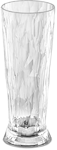 Koziol Superglas Club No. 11, 12 Stück, 500 ml, Bierglas aus kristallklarem Kunststoff, luxuriös, unzerbrechlich, wiederverwendbar, Party, Camping, 6 x 2er Set