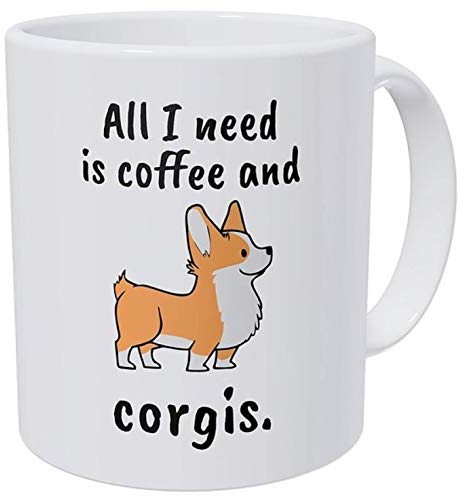 le herisson Tazza Mug Cane Simpatica i Need Coffee corgie Divertente Personalizzabile
