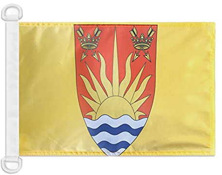 AZ FLAG Suffolk county Boat Flag 45x30 cm Mesh Polyester Plastic Rings | Outdoor and marine use 12x18 in boat flag weather resistant with double stitched seams and reinforced edges