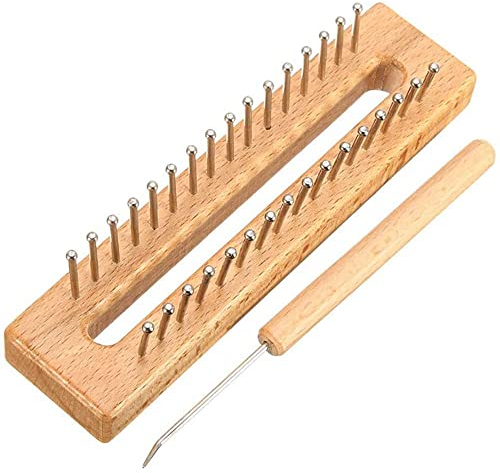 CENPEK Knitting Loom and Hook Handmade Weaving Loom Board DIY Crochet Loom Accessories for Scarf Hat Making