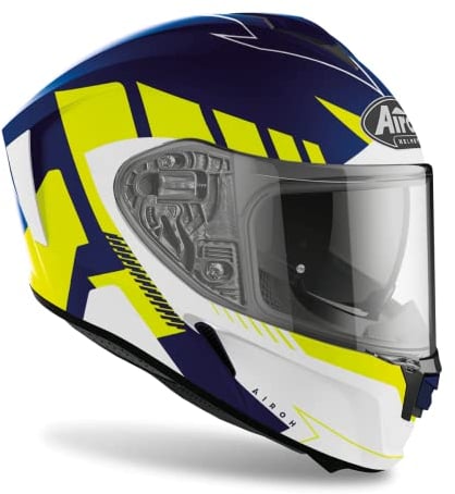 Airoh Helmet Spark Rise Blue/Yellow Matt