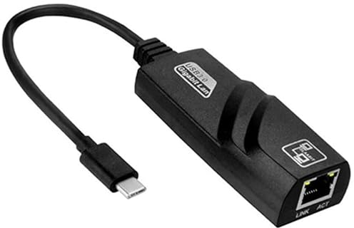 Tradebit - USB-C Hub I Adapter I Ethernet LAN RJ45 I 1000Mbps/1Gbps I Kompatibel mit Laptop und PC