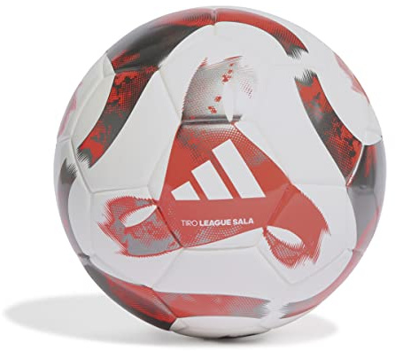 adidas Unisex-Adult Tiro League Sal Ball, White/Solar Red/Iron Metallic, FUTS
