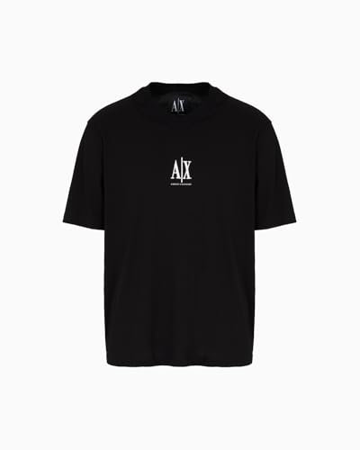 Armani Exchange Men's Icon Project, Embroidered Logo, T-Shirt, Black, L