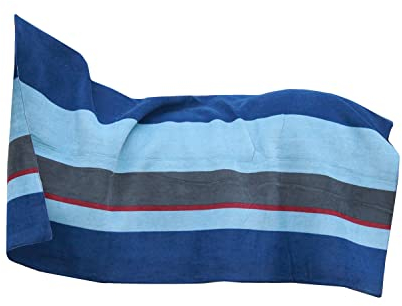 Kentucky - Kentuckt Horsewear - Fleecedecke - Schwer - Quadratische Streifen - Marine/Grau - 140x120cm