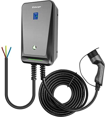 Tipo 2 Wallbox 7,4KW Colonnina Ricarica Auto Elettrica,32A Monofase EV Charger IEC 62196-2 con Controllo App,Potenza regolabile