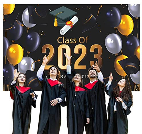 Congrats Grade Banner 2023 Congratulations Grad Banner – 2023 Abschlussdekoration für jede Universität, High School, Mittelschule Keloc