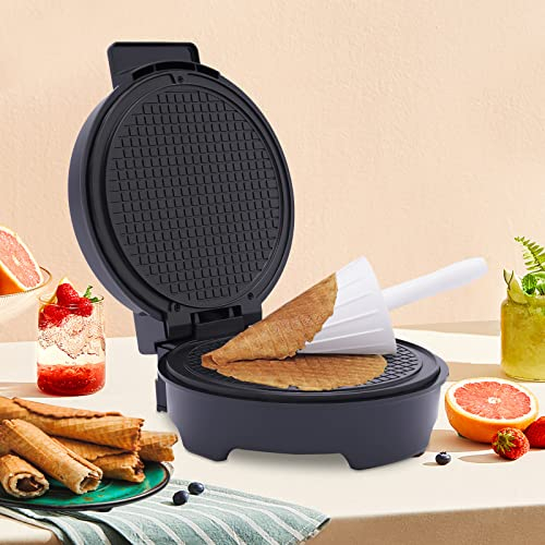 Waffeleisen Hörncheneisen Waffeleisen Kommerziell Waffelautomat für Dünne Eiswaffel mit Kegel für Hörnchen