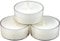 nk Candles 20 dänische Teelichter farbig durchgefärbt ohne Duft (weiß)
