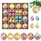 44PCS Weihnachtskugeln Christbaumschmuck Ornamente für Weihnachtsbaum Christbaumkugeln für Zuhause, Hochzeit, Geburtstag, Party, Dekoration