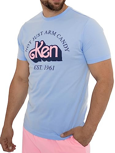 Barbie Maglietta Uomo | T-Shirt Ken | Abbigliamento Uomo | Rosa S