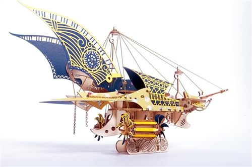 EsportsMJJ 3D DIY Schiff Montage Modellbausätze Klassische Holz Segelboote Modell Dekoration - A