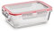 Curver Glass Airtight Container (6pcs) - 780ml with Clip Lock - Easy Storage & Keeps Fresh - Freezer & Oven Safe