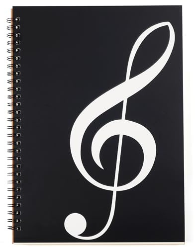 MoHern Blank Sheet Music Notebook, 160 Pages Composition Staff Paper Notebook, Manuscript Paper Notebook, 10 Staves (Music clef notebook)