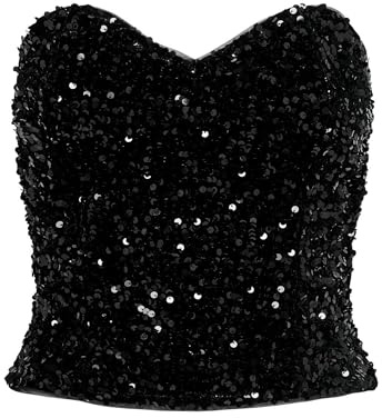 ONLY ONLCONFIDENCE Sequins Heart TOP JRS