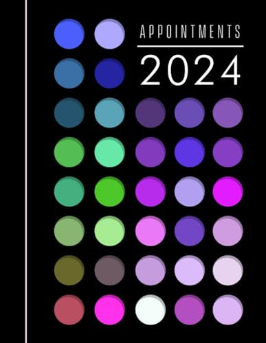 Make up artist appointment book 2024: MUA 2024 appointment book with Face Chart section Yearly overview / Month to view calendar / Daily appointments (15 min slots. 6am - 9pm) Contacts / Lined Notes.